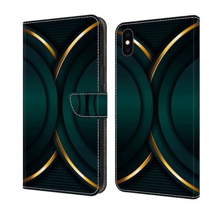 Crystal 3D Shockproof Protective Leather Phone Case, For iPhone XS Max