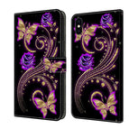 For iPhone XS Max / Purple Flower Butterfly