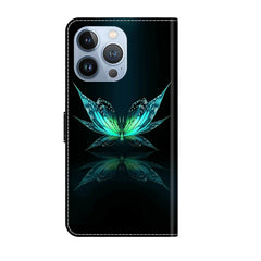 Crystal 3D Shockproof Protective Leather Phone Case, For iPhone 15 Pro Max