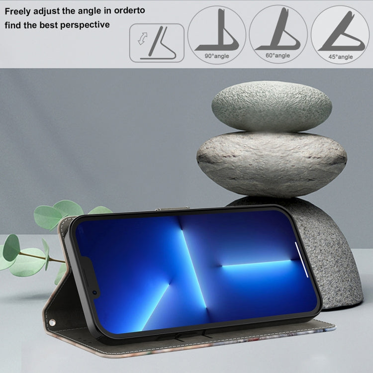 Crystal 3D Shockproof Protective Leather Phone Case, For iPhone 15 Pro Max