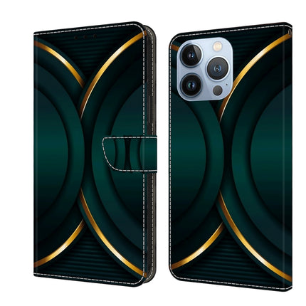 Crystal 3D Shockproof Protective Leather Phone Case, For iPhone 15 Pro Max