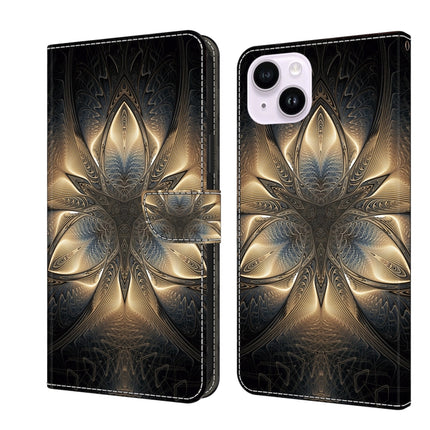 Crystal 3D Shockproof Protective Leather Phone Case, For iPhone 15 Plus