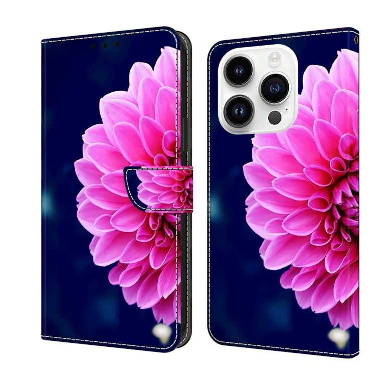 Crystal 3D Shockproof Protective Leather Phone Case, For iPhone 15 Pro