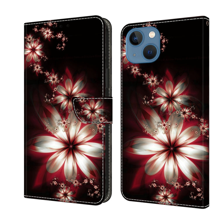 Crystal 3D Shockproof Protective Leather Phone Case, For iPhone 15