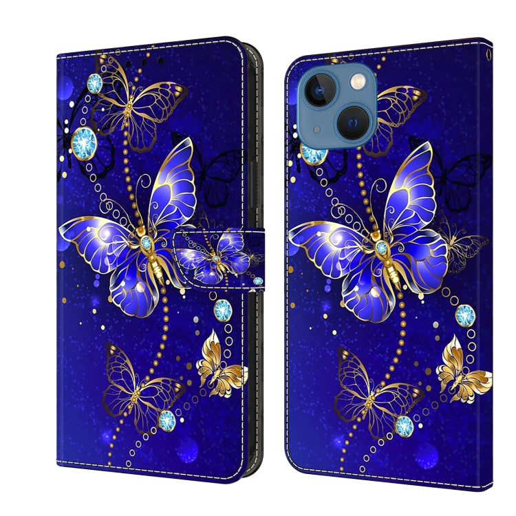Crystal 3D Shockproof Protective Leather Phone Case, For iPhone 15