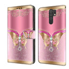 For Xiaomi Redmi 9 / Pink Bottom Butterfly