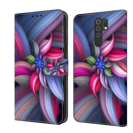 Crystal 3D Shockproof Protective Leather Phone Case, For Xiaomi Redmi 9