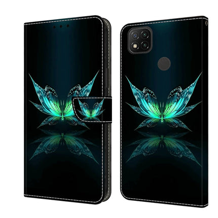 Crystal 3D Shockproof Protective Leather Phone Case, For Xiaomi Redmi 9C
