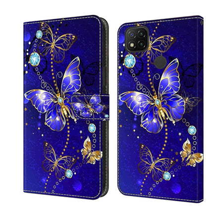 Crystal 3D Shockproof Protective Leather Phone Case, For Xiaomi Redmi 9C