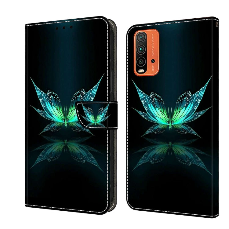 Crystal 3D Shockproof Protective Leather Phone Case, For Xiaomi Redmi 9T