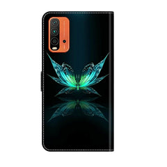 Crystal 3D Shockproof Protective Leather Phone Case, For Xiaomi Redmi 9T