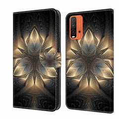 Crystal 3D Shockproof Protective Leather Phone Case, For Xiaomi Redmi 9T