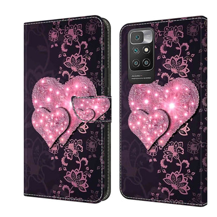 Crystal 3D Shockproof Protective Leather Phone Case, For Xiaomi Redmi 10