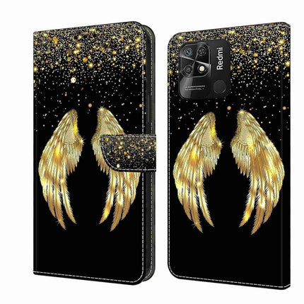 Crystal 3D Shockproof Protective Leather Phone Case, For Xiaomi Redmi 10C