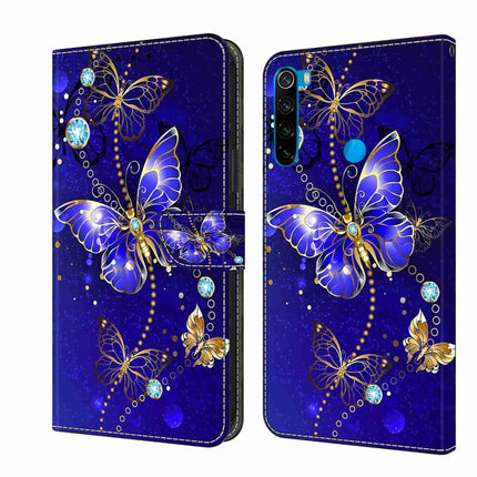 Crystal 3D Shockproof Protective Leather Phone Case, For Xiaomi Redmi Note 8