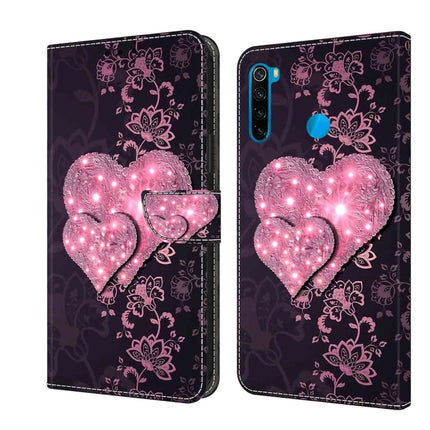 Crystal 3D Shockproof Protective Leather Phone Case, For Xiaomi Redmi Note 8T