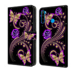 For Xiaomi Redmi Note 8T / Purple Flower Butterfly