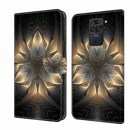 Crystal 3D Shockproof Protective Leather Phone Case, For Xiaomi Redmi Note 9