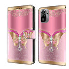 For Xiaomi Redmi Note 10 4G / Pink Bottom Butterfly
