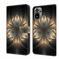 Crystal 3D Shockproof Protective Leather Phone Case, For Xiaomi Redmi Note 10 4G