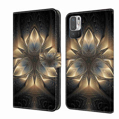 Crystal 3D Shockproof Protective Leather Phone Case, For Xiaomi Redmi Note 10 5G