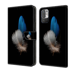 Crystal 3D Shockproof Protective Leather Phone Case, For Xiaomi Redmi Note 10 5G