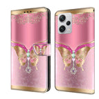 For Xiaomi Redmi Note 12 Pro+ / Pink Bottom Butterfly