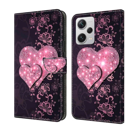 Crystal 3D Shockproof Protective Leather Phone Case, For Xiaomi Redmi Note 12 Pro+