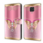 For Xiaomi Redmi Note 9 Pro / Pink Bottom Butterfly