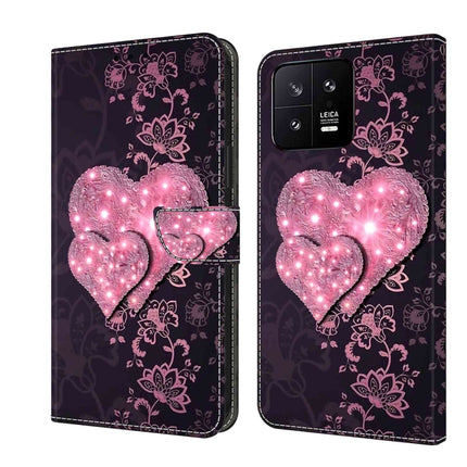 Crystal 3D Shockproof Protective Leather Phone Case, For Xiaomi 13