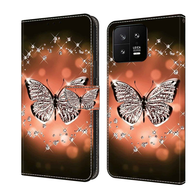 Crystal 3D Shockproof Protective Leather Phone Case