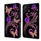 For Xiaomi 13 / Purple Flower Butterfly