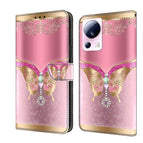 For Xiaomi 13 Lite / Pink Bottom Butterfly