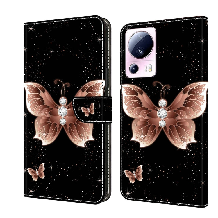 Crystal 3D Shockproof Protective Leather Phone Case