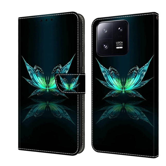 Crystal 3D Shockproof Protective Leather Phone Case