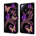 For Xiaomi 13 Pro / Purple Flower Butterfly