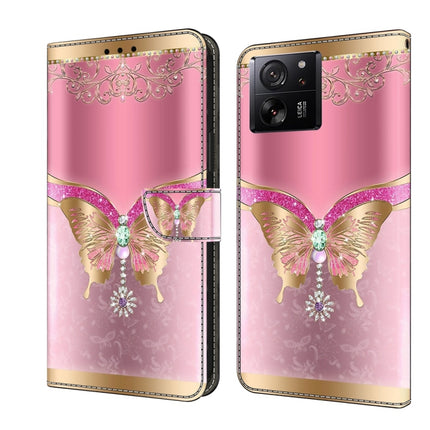 Crystal 3D Shockproof Protective Leather Phone Case, For Xiaomi 13T Pro