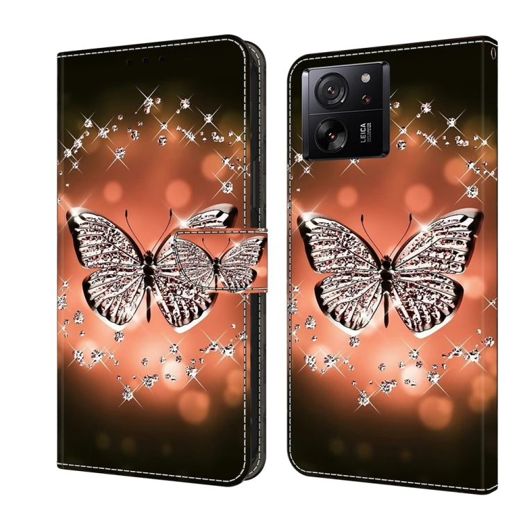 Crystal 3D Shockproof Protective Leather Phone Case