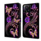 For Xiaomi 13T Pro / Purple Flower Butterfly