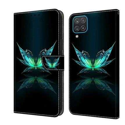 Crystal 3D Shockproof Protective Leather Phone Case, For Samsung Galaxy A12 4G / 5G