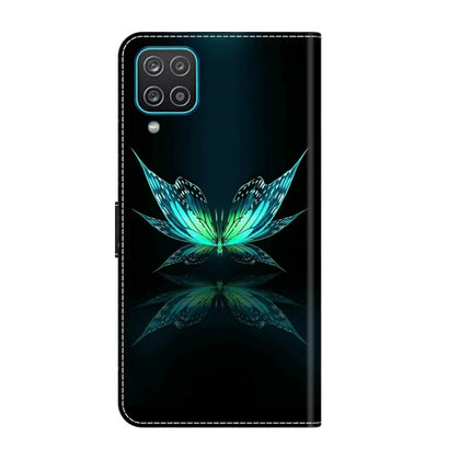 Crystal 3D Shockproof Protective Leather Phone Case, For Samsung Galaxy A12 4G / 5G
