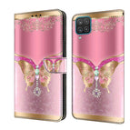 For Samsung Galaxy A12 4G / 5G / Pink Bottom Butterfly