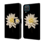 For Samsung Galaxy A12 4G / 5G / White Flower