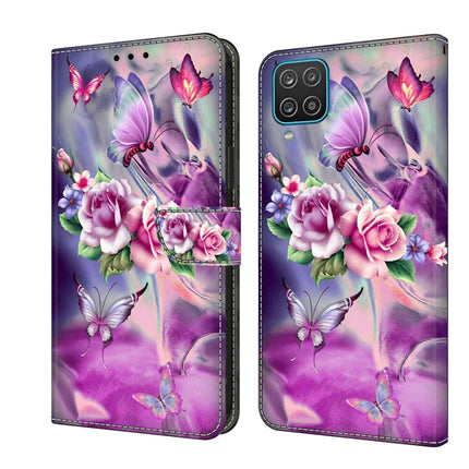 Crystal 3D Shockproof Protective Leather Phone Case, For Samsung Galaxy A12 4G / 5G