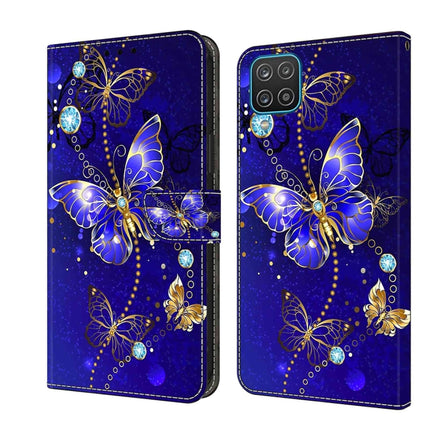 Crystal 3D Shockproof Protective Leather Phone Case, For Samsung Galaxy A12 4G / 5G
