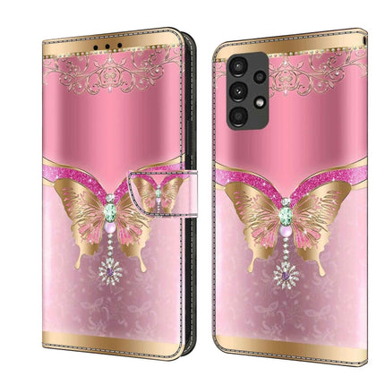 Crystal 3D Shockproof Protective Leather Phone Case, For Samsung Galaxy A13 4G / 5G / A04S