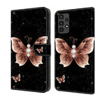 For Samsung Galaxy A13 4G / 5G / A04S / Pink Diamond Butterfly
