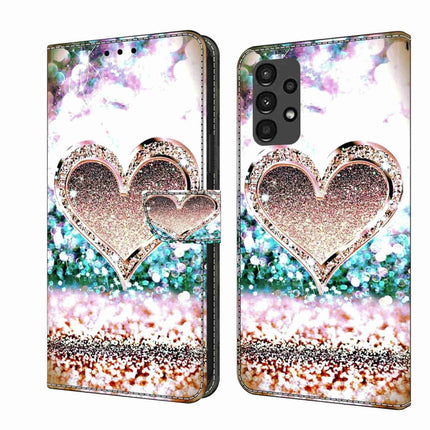 Crystal 3D Shockproof Protective Leather Phone Case, For Samsung Galaxy A13 4G / 5G / A04S