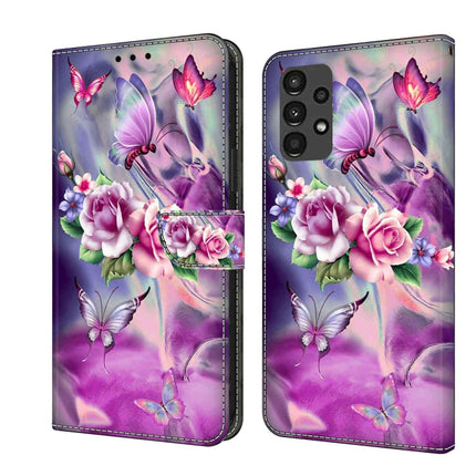 Crystal 3D Shockproof Protective Leather Phone Case, For Samsung Galaxy A13 4G / 5G / A04S