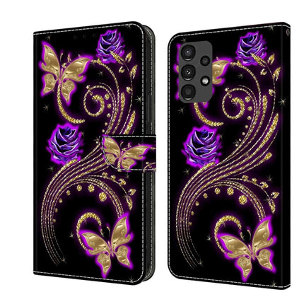 Crystal 3D Shockproof Protective Leather Phone Case, For Samsung Galaxy A13 4G / 5G / A04S